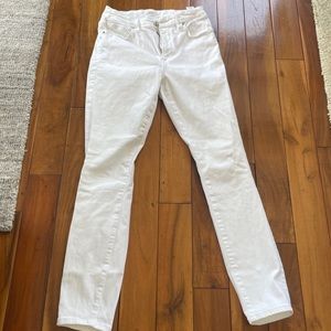 Good American white skinny jeans